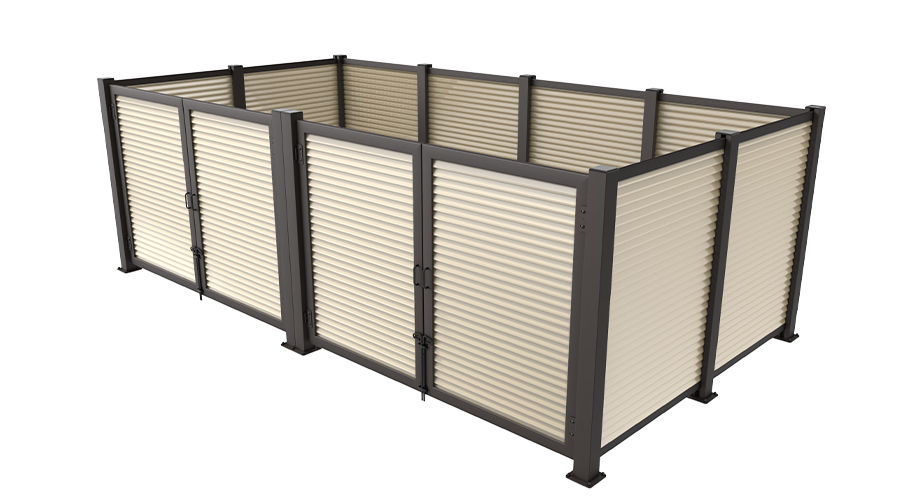 Covrit_Model-1123_TrueLouverWalls+TrueLouverGates_Angle_NewGatePosts_W