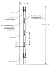 Ventilated PLANKWall INFILL CROSS-SECTION