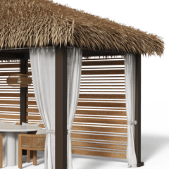 Sanctum_ThatchedRoofPergola_CumaruSlats_MansardBrown-L
