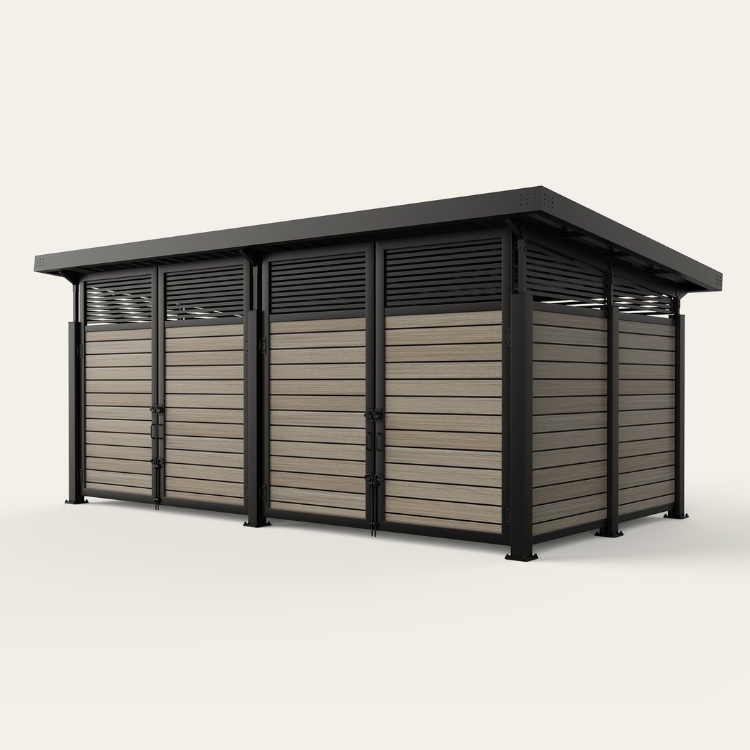 roofed-enclosure-1122R_HorizontalStandardStiffener_FrenchWhiteOak