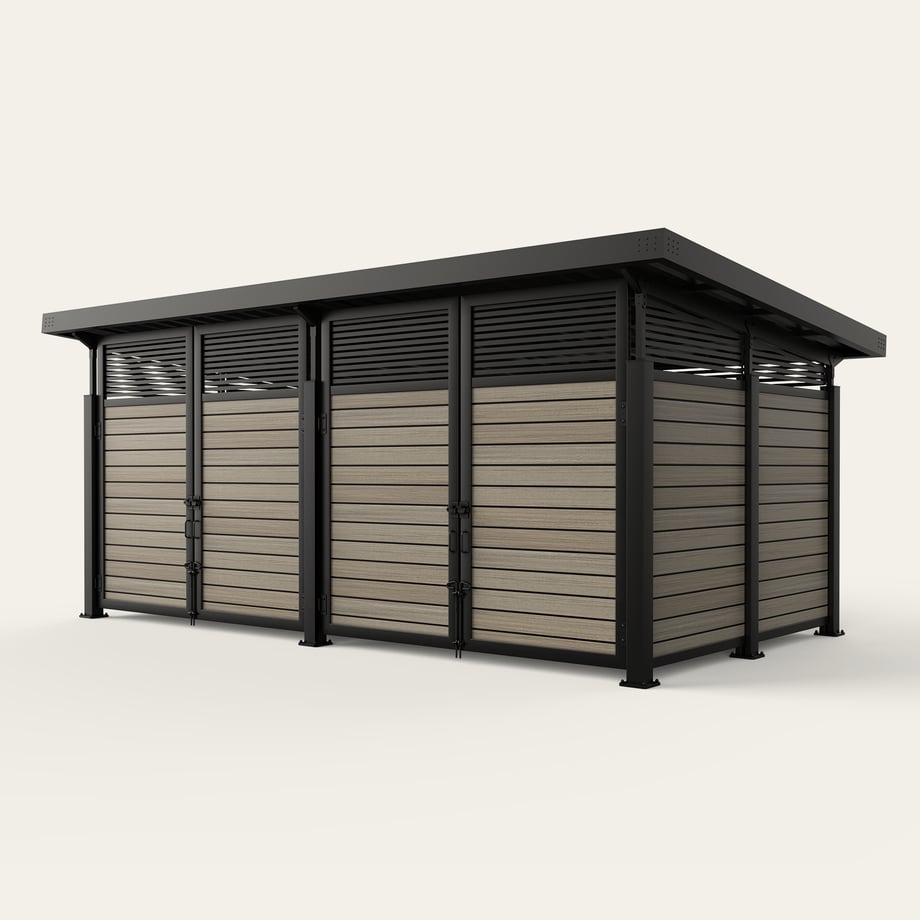 roofed-enclosure-1122R_HorizontalStandardStiffener_FrenchWhiteOak