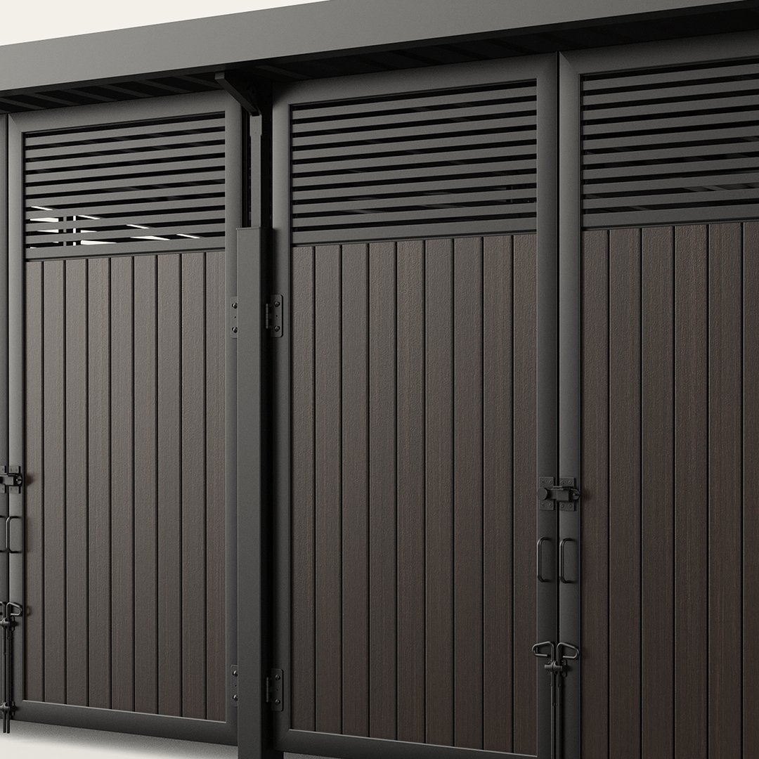 roofed-enclosure-1122R_VerticalStandardStiffener_DarkHickory-L