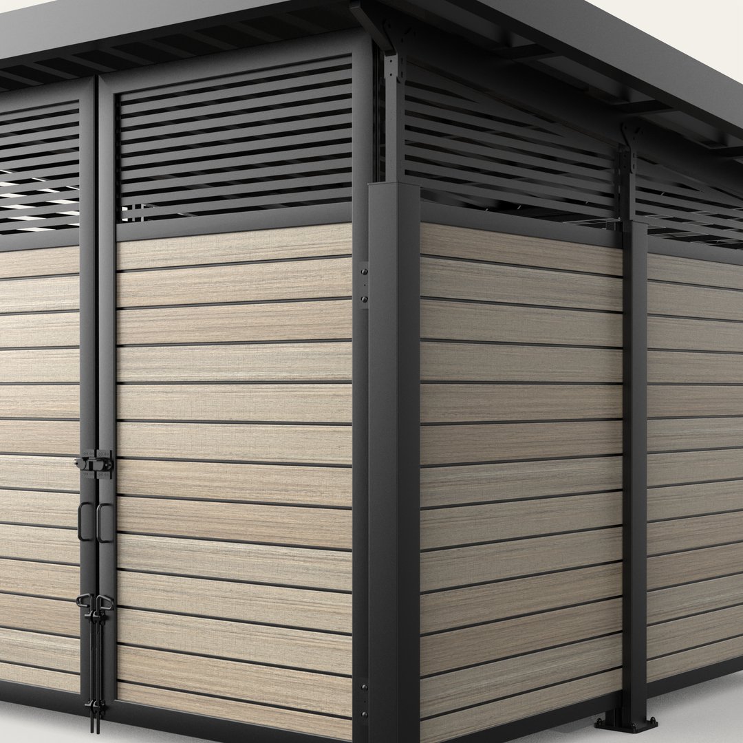 roofed-enclosure-1111R_HorizontalStandardStiffener_FrenchWhiteOak-L