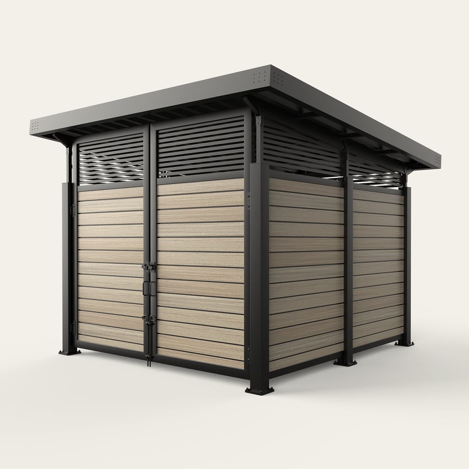 roofed-enclosure-1111R_HorizontalStandardStiffener_FrenchWhiteOak