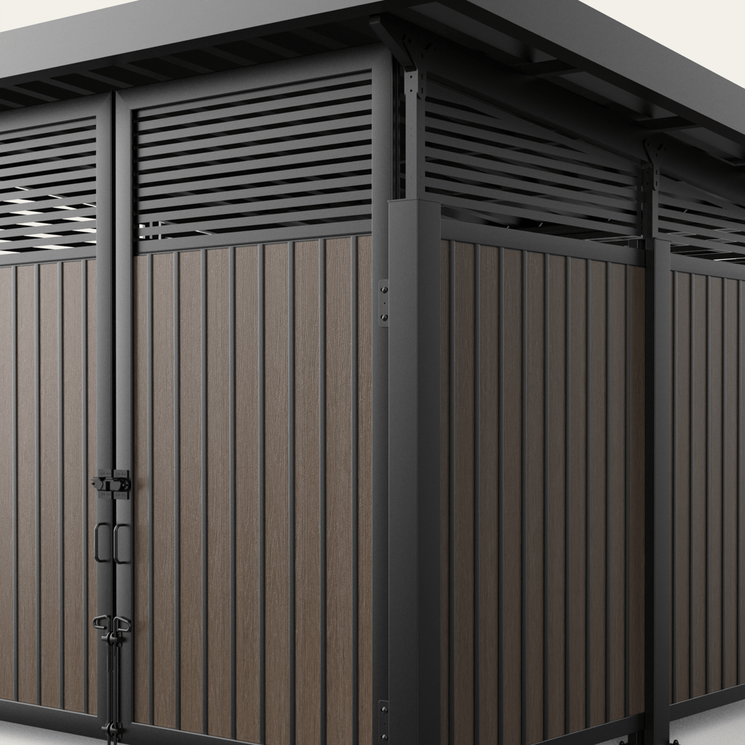 roofed-enclosure-1111R_VerticalStandardStiffener_DarkHickory-L