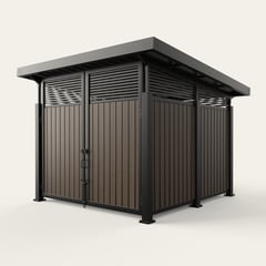 roofed-enclosure-1111R_VerticalWideStiffener_EnglishWalnut