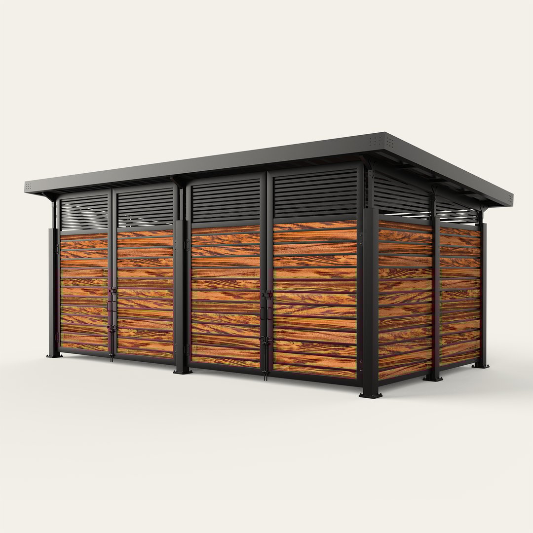 roofed-enclosure-1122R_HorizontalWideStiffener_Tigerwood