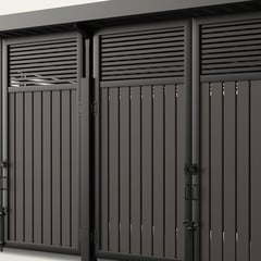 roofed-enclosure-1122R_Vertical6inSlat_MissionHillLedgestone-L