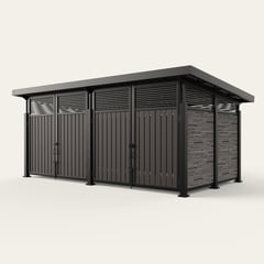 roofed-enclosure-1122R_Vertical6inSlat_MissionHillLedgestone