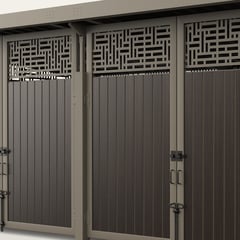 roofed-enclosure-1122r-DarkHickory-MosaicTransoms_SlateGray-L