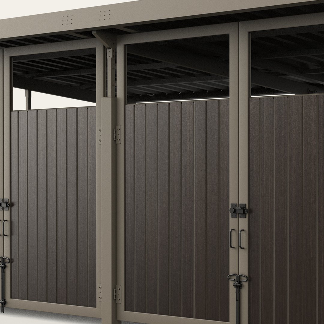 roofed-enclosure-1122r-DarkHickory-NoTransoms_SlateGray-L