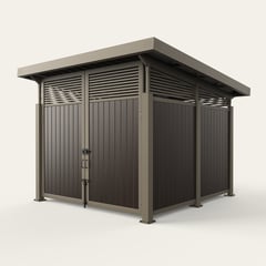 roofed-enclosure-1111r_Dark-Hickory-Planar-Horizontal-Slat-Transoms-SlateGray