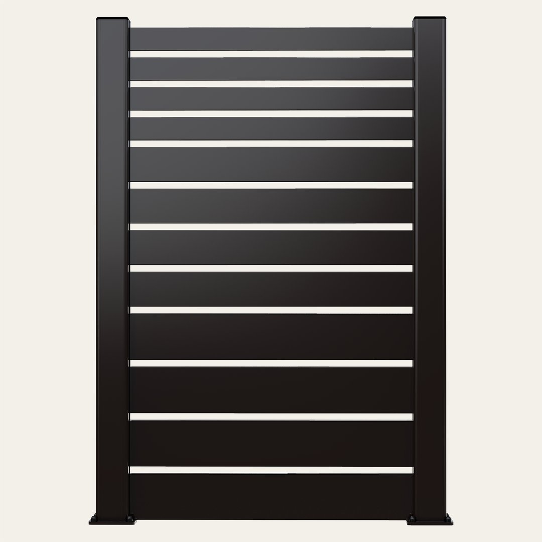 ground-screen-privacy-slat-wall--VaryingSlats_ElectricBlack
