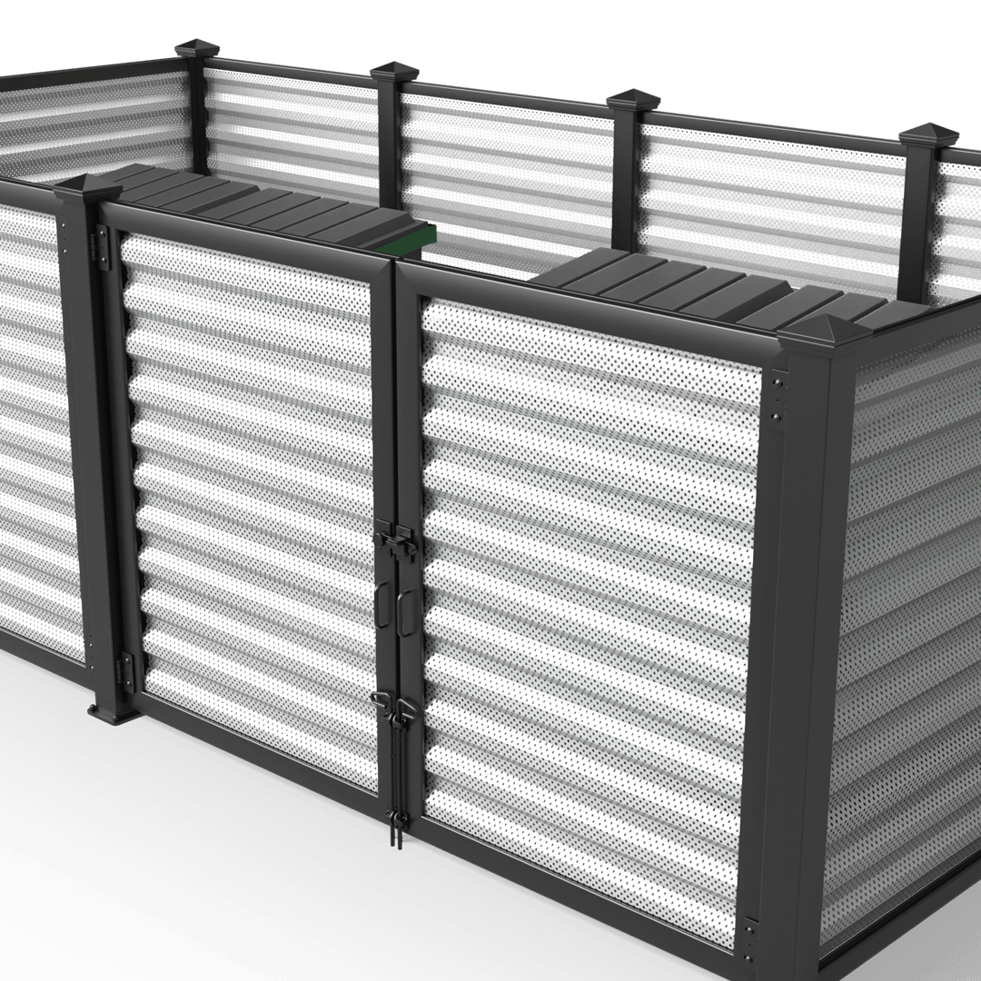 dumpster-enclosure-1122-perforated-7.2-rib-silver-satin-nighthawk-L