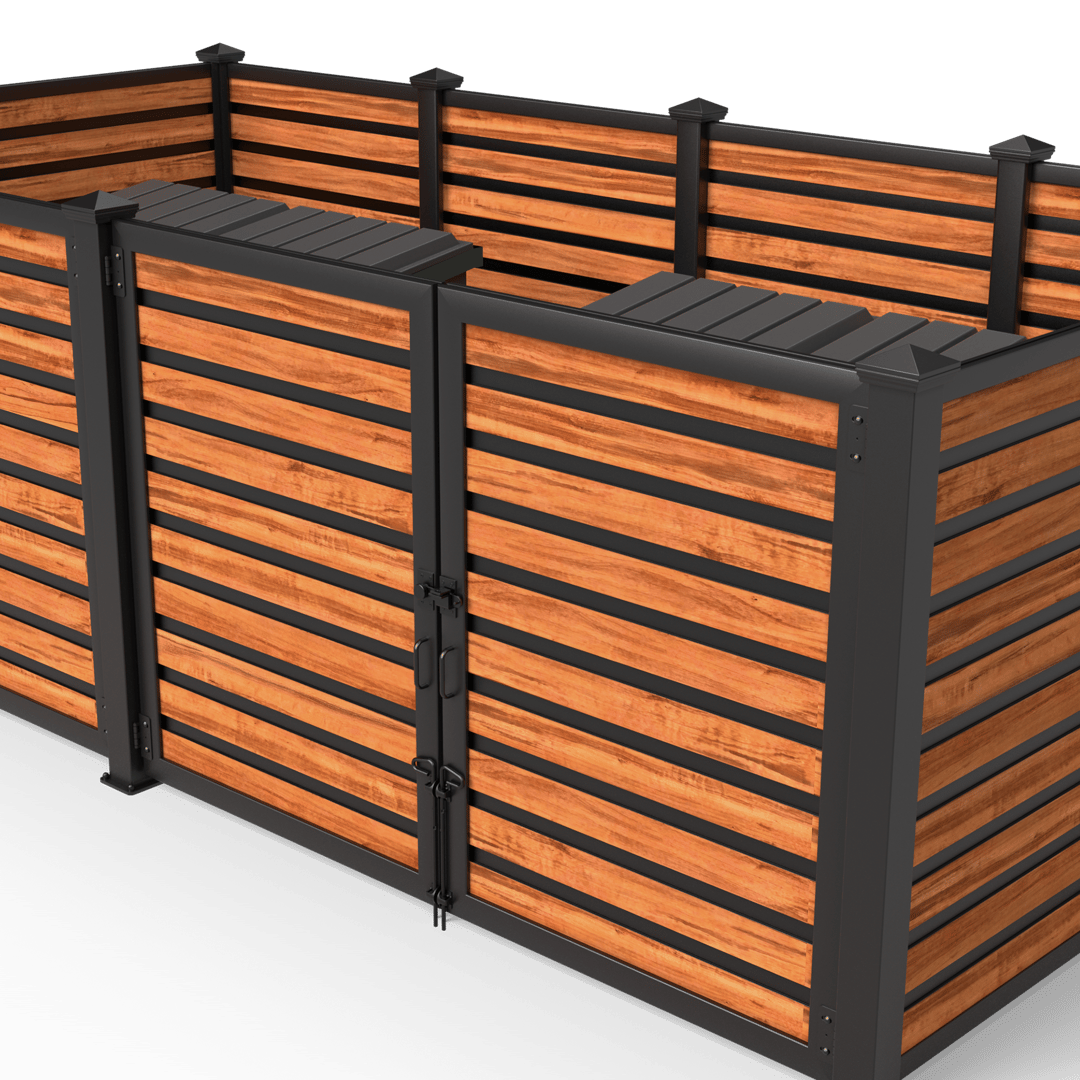 dumpster-enclosure-1122-horizontal-plank-wide-stiffener-tigerwood-nighthawk-L2
