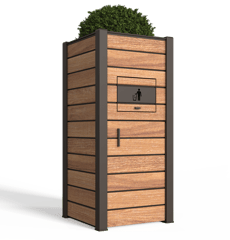 Sanctum_Trash_Receptacle_Cumaru_MansardBrown_Plant2