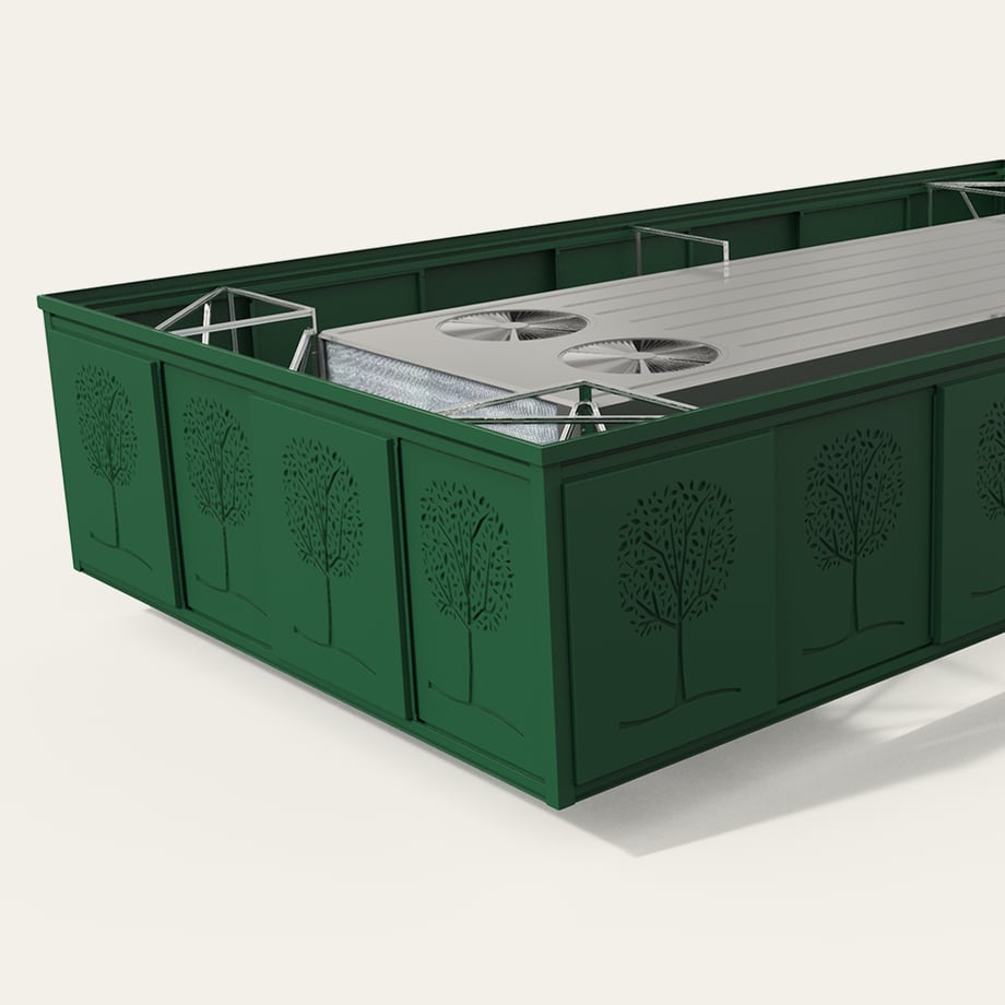 Unit Attached_ABS_Custom_Forest Green-L