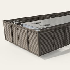 Unit Attached_ABS_Louver_Slate Gray-L