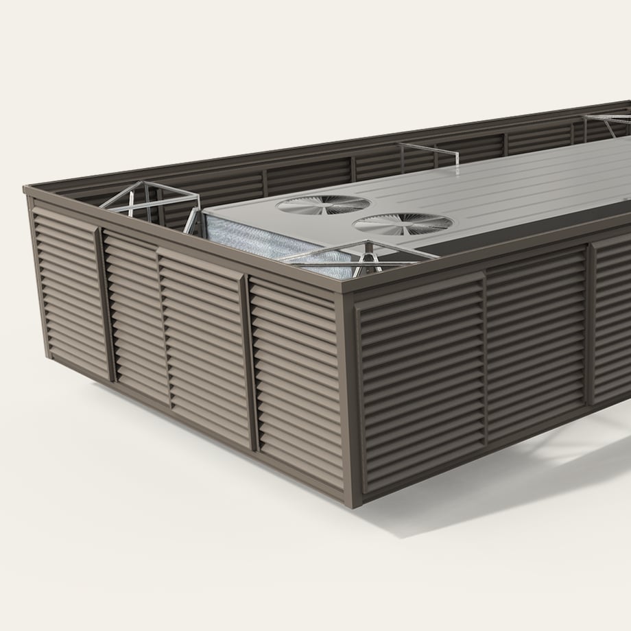 Unit Attached_ABS_Louver_Slate Gray-L