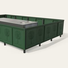 Post Mounted_ABS_Custom_Forest Green-L