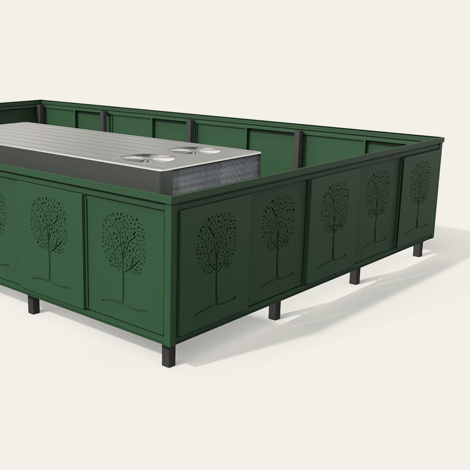 Post Mounted_ABS_Custom_Forest Green-L