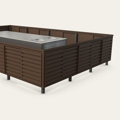 Post Mounted_ABS_Horizontal Rib_Mansard Brown-L