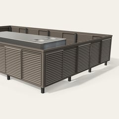 Post Mounted_ABS_Louver_Slate Gray-L