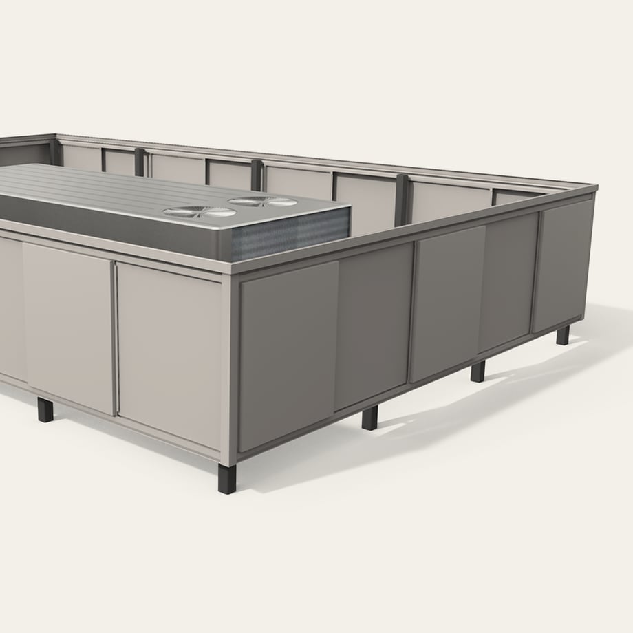 Post Mounted_ABS_Pan_Shadow Gray-L