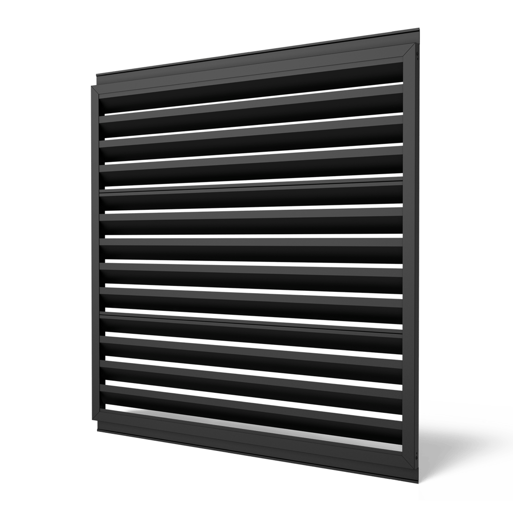 Envisor_FormedLouver_Metal_Panel_52in_ElectricBlack