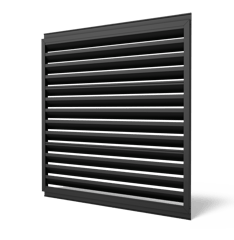 Envisor_FormedLouver_Metal_Panel_52in_ElectricBlack