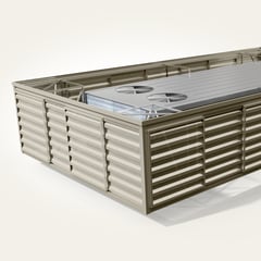 Unit Attached_Metal_ 7.2 Rib Horizontal Perf_Sandstone-L