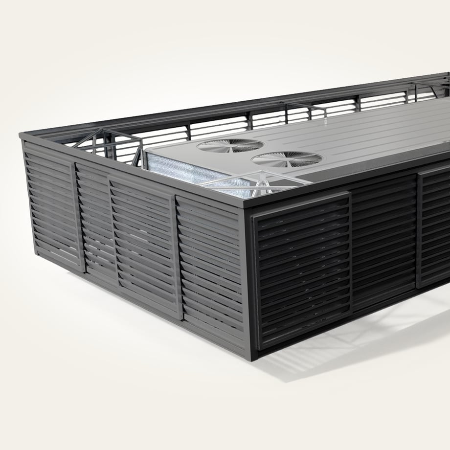 Unit Attached_Metal_Formed Louver_Electric Black-L