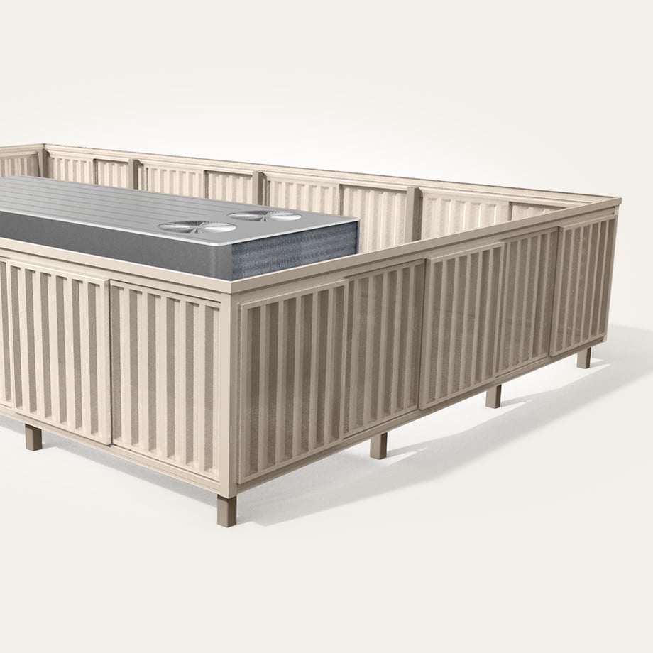 Post Mounted_Metal_7.2 Rib Vertical Perf_Brownstone-L