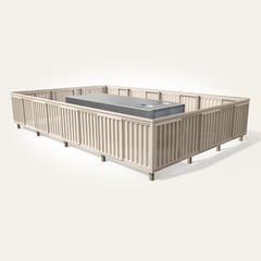 Post Mounted_Metal_7.2 Rib Vertical Perf_Brownstone