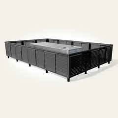 Post Mounted_Metal_Formed Louver_Electric Black