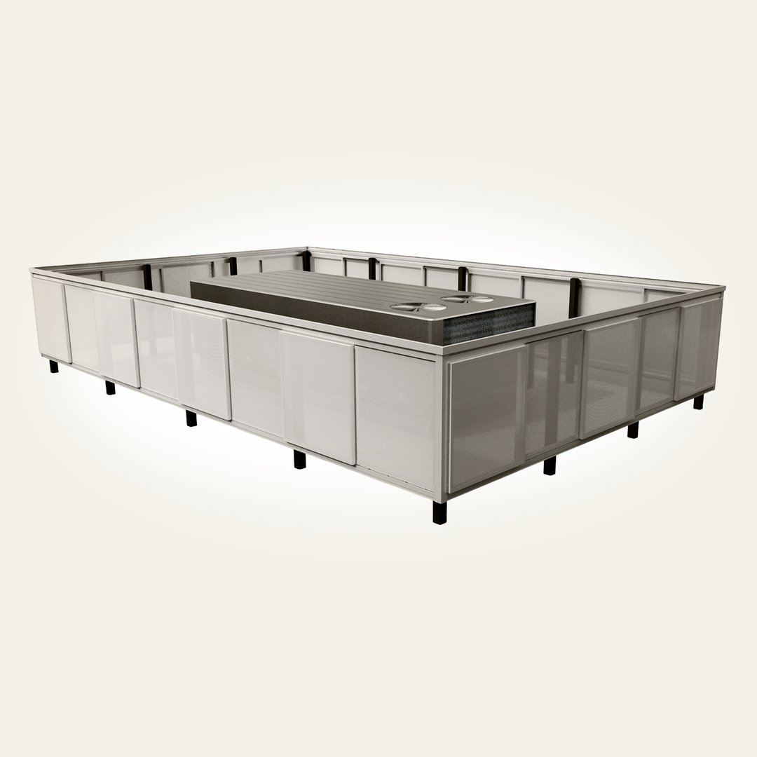 Post Mounted_Metal_Pan Perf_LightStone