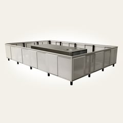 Post Mounted_Metal_Pan Perf_LightStone