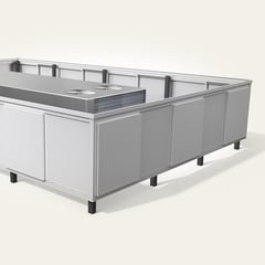 Post Mounted_Metal_Pan_Ash Gray-L