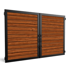 ToughGate_NaturalWood_HorizontalPlank_StandardStiffener_Tigerwood_Nighthawk