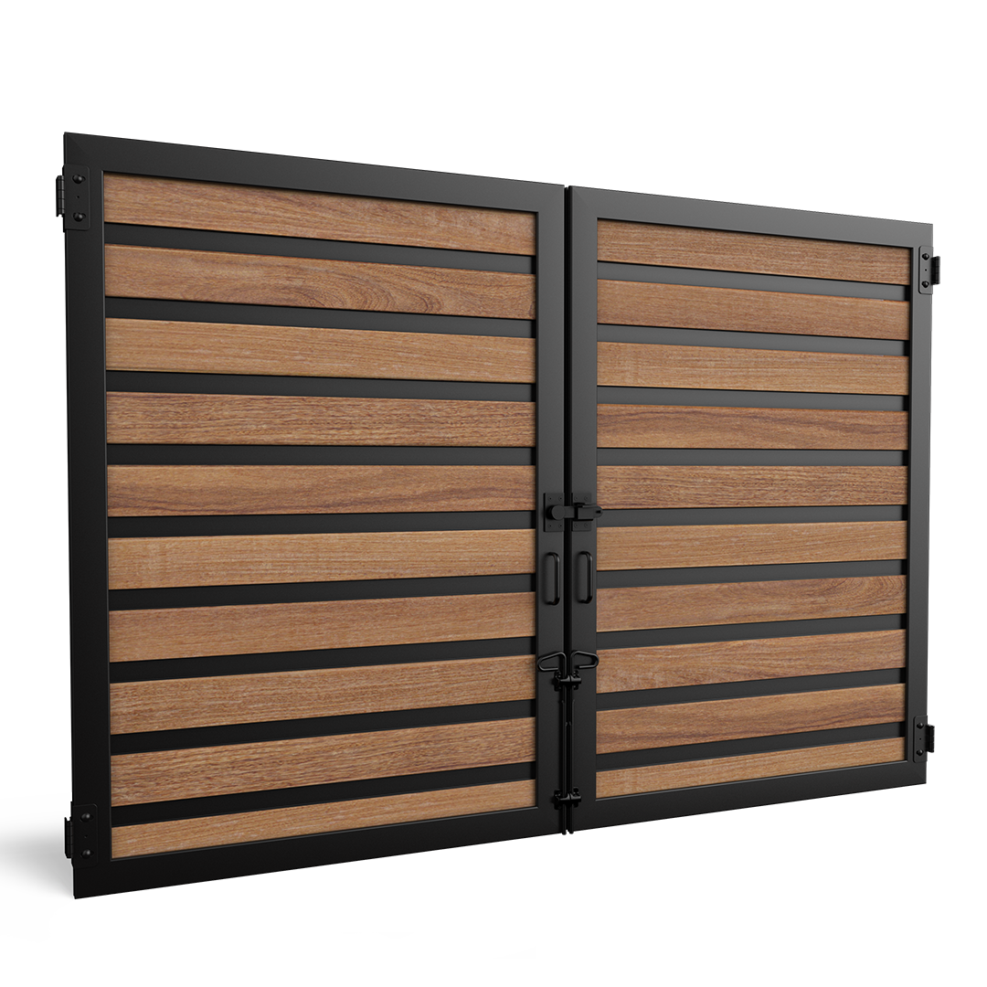 ToughGate_NaturalWood_HorizontalPlank_WideStiffener_Cumaru_Nighthawk