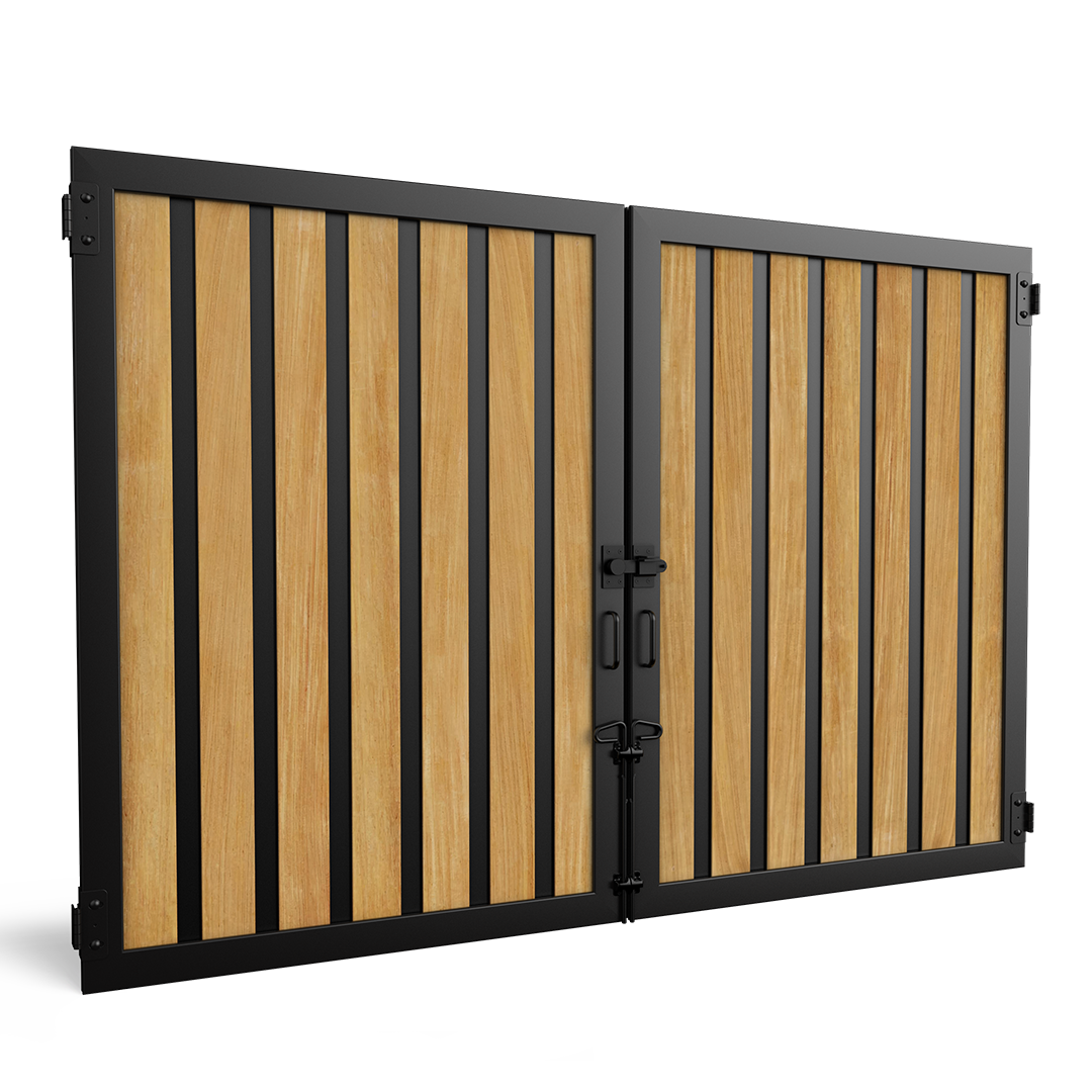 ToughGate_NaturalWood_VerticalPlank_WideStiffener_Garapa_Nighthawk