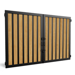 ToughGate_NaturalWood_VerticalPlank_WideStiffener_Garapa_Nighthawk