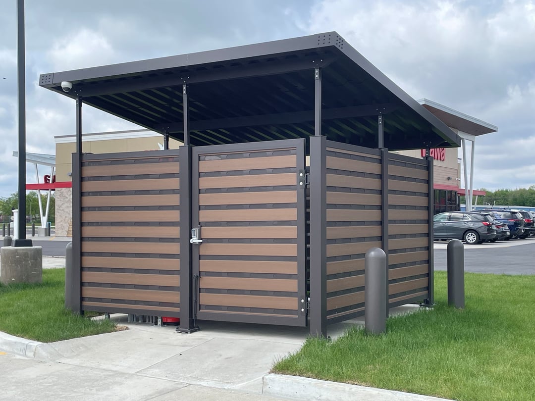 Covrit-Roofed-equipment-Enclosure-ventilated-plankwall-wawa-travel-station1