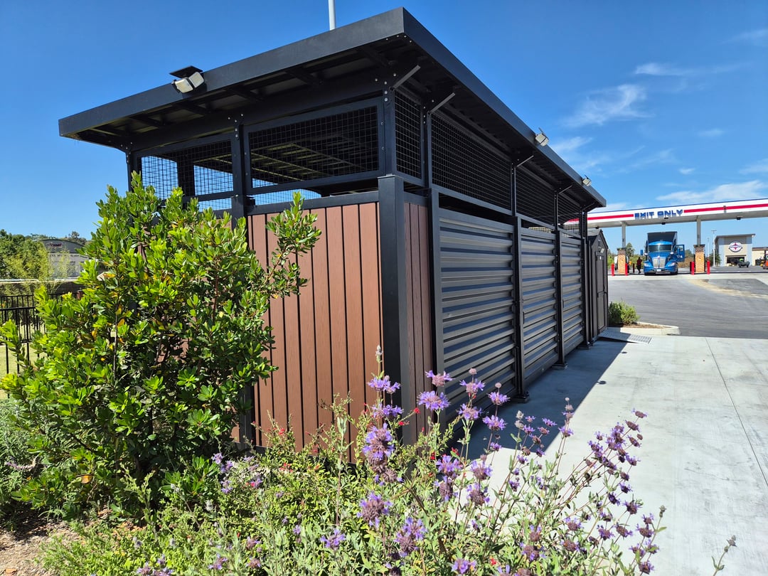 Covrit-Roofed-equipment-Enclosure-vertical-plankwall-gas-station
