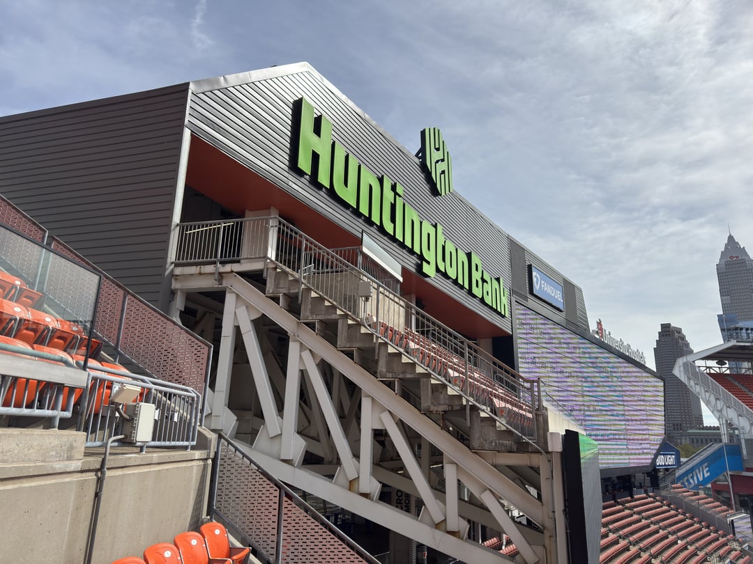 Huntington Bank Stadium Sign