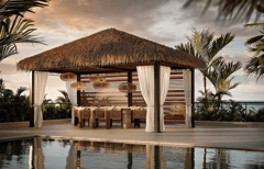 SanctumTM ROYALE - THATCH ROOF pergola