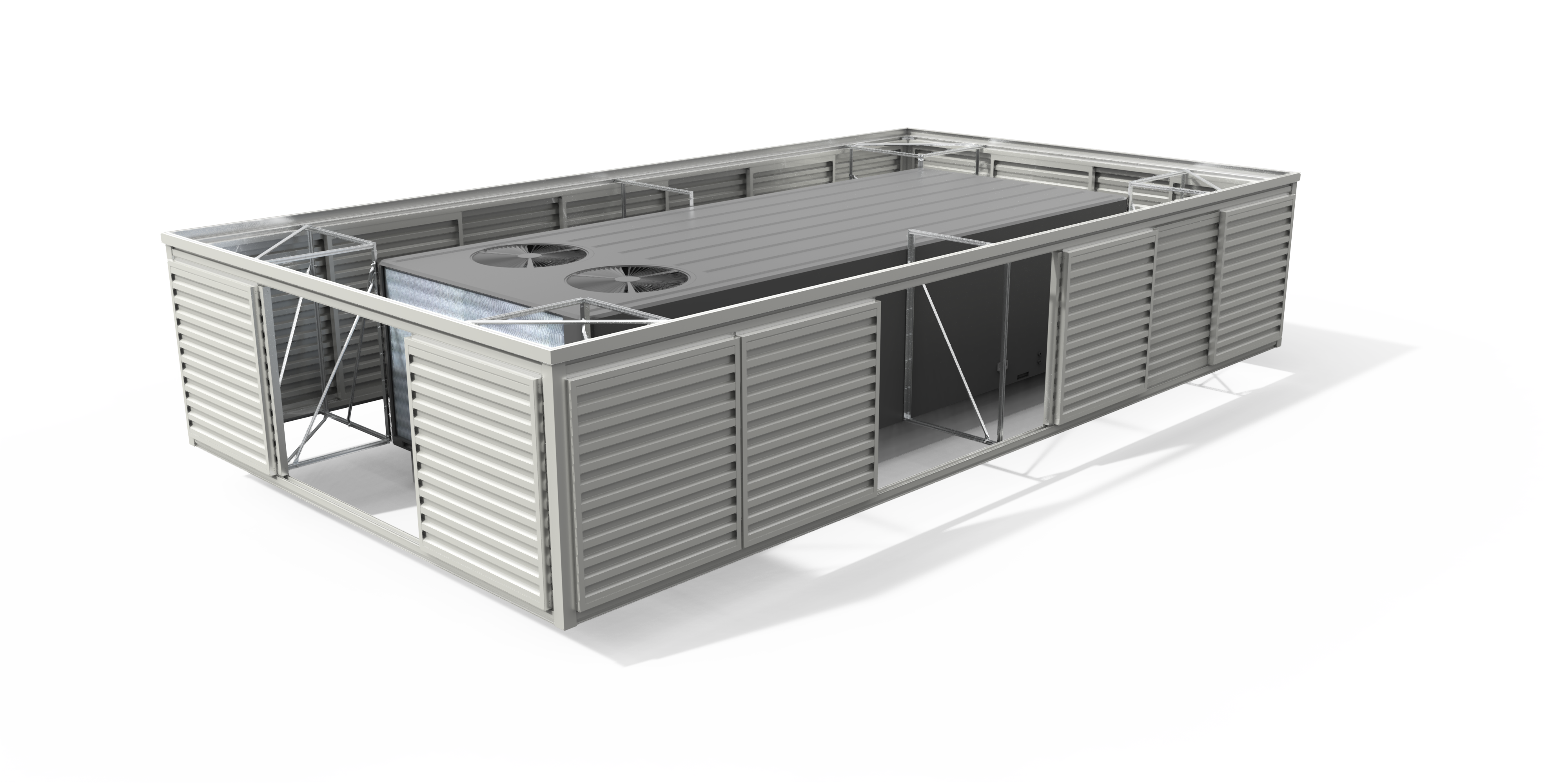 Envisor_UnitAttached_Metal_4.0HorizCorrugatedSolid_52in_Open_Silo
